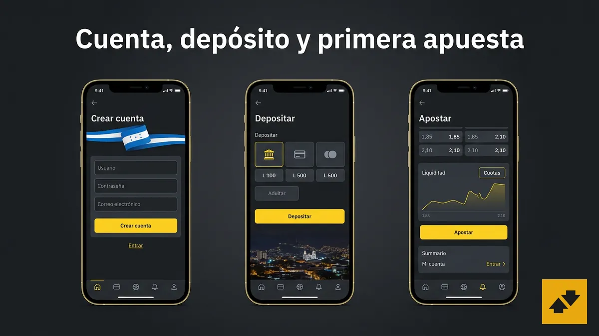 Pasos para apostar en Betfair Honduras: cuenta, depósito y primera apuesta